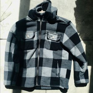 checkered jacket gray and black boys
